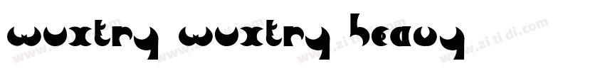 Wuxtry Wuxtry Heavy字体转换